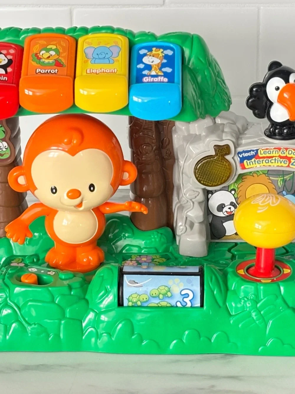 Vtech Learn & Dance Interactive Zoo Music Monkey Toddler Animal Toy Tested WORKS